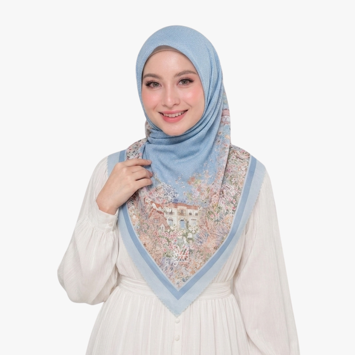 Jilbab Voal Motif Premium - Shanza Series